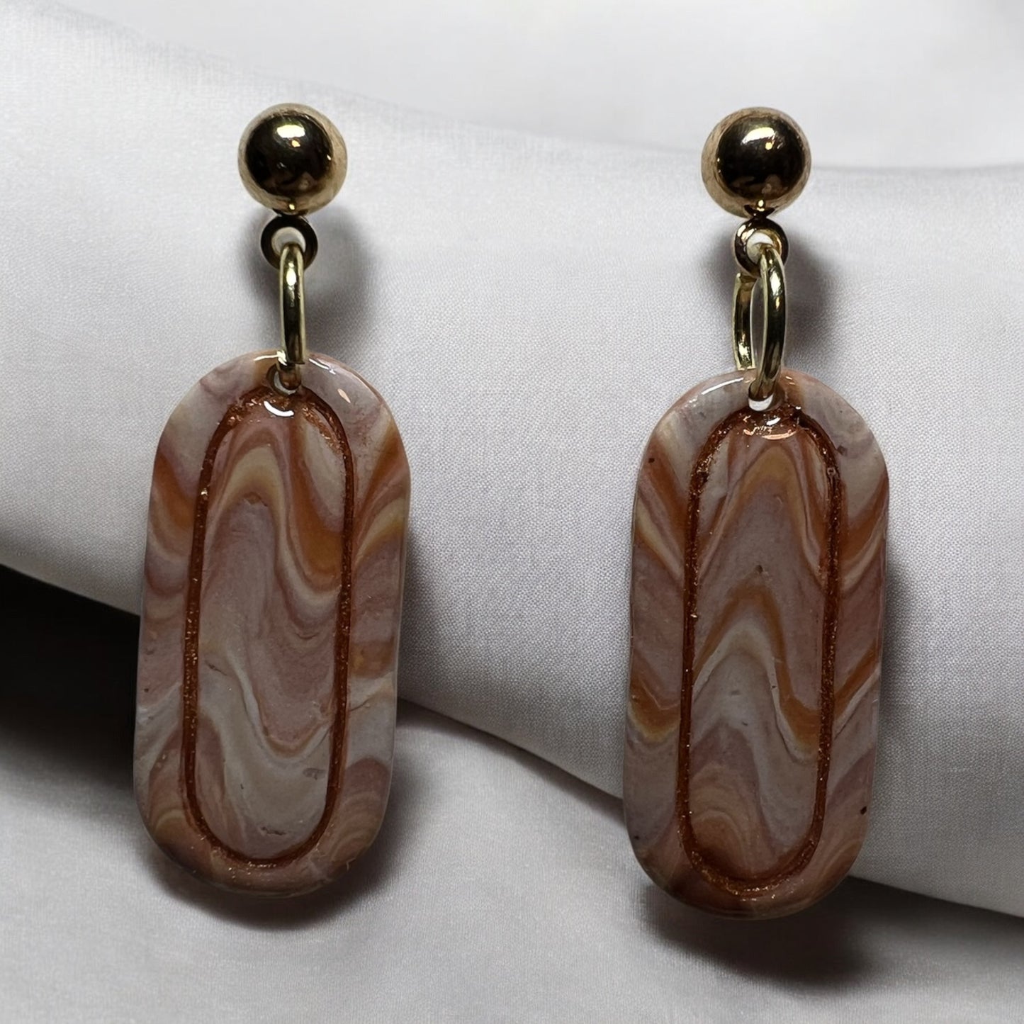 Bronze Wavy Ovals