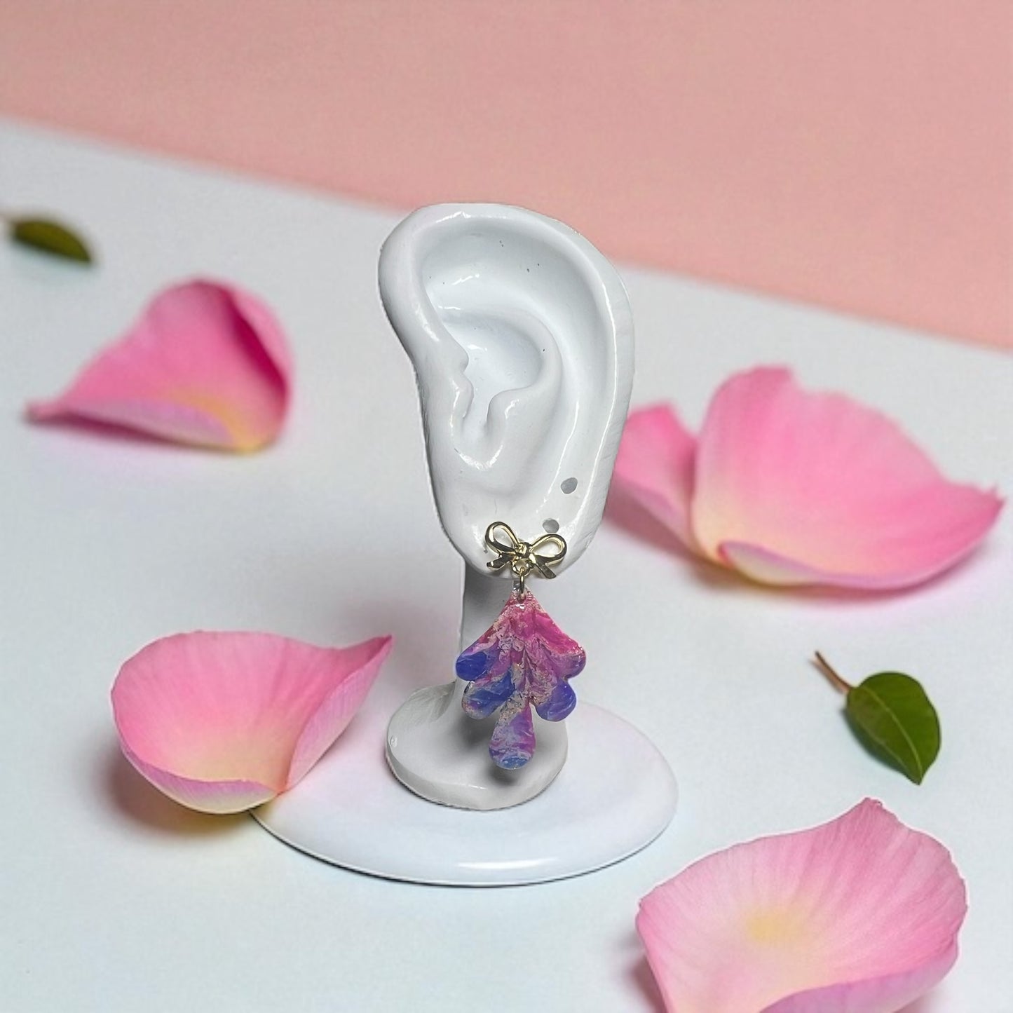 Pink & Purple Bow Drops
