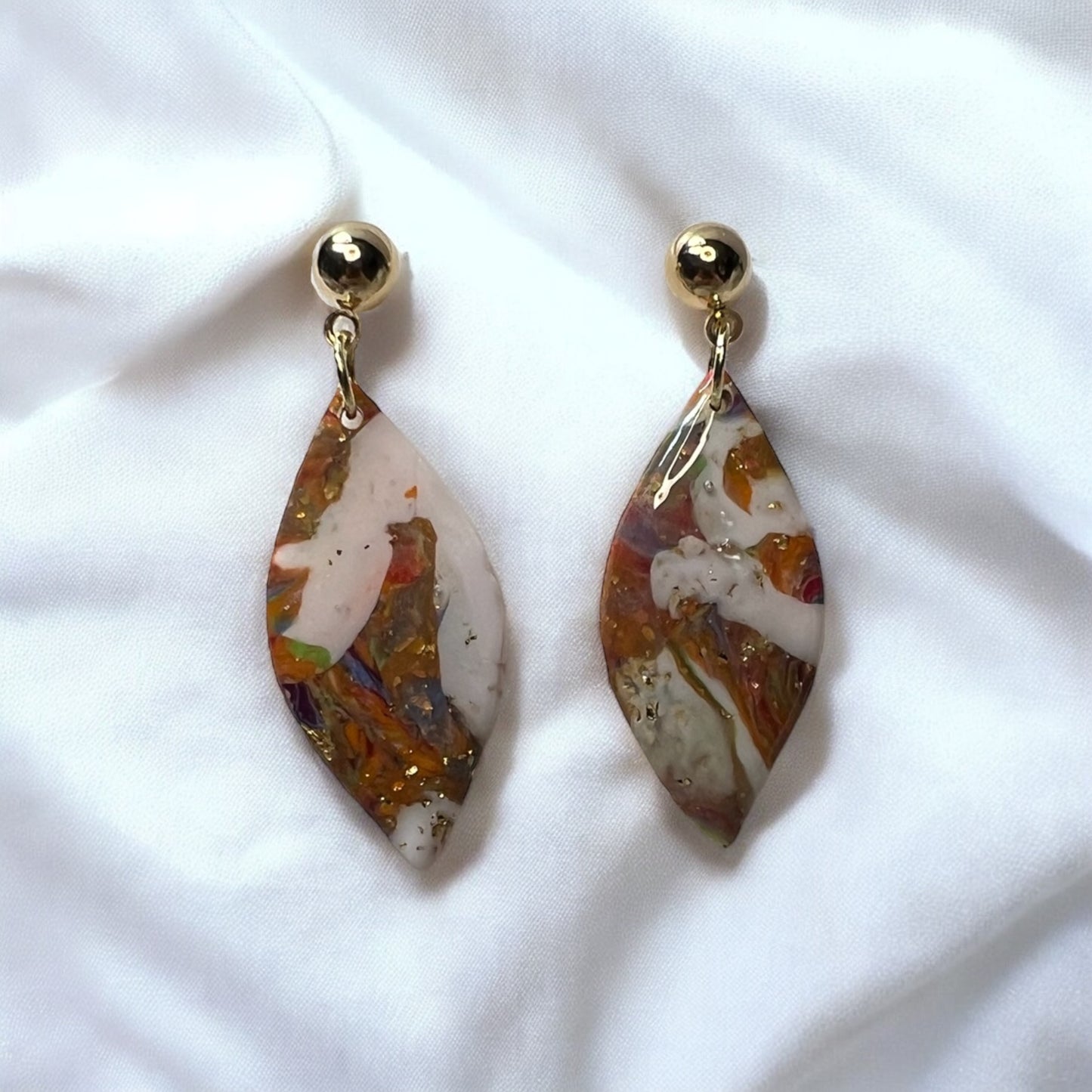 Abstract Multicolored Earrings