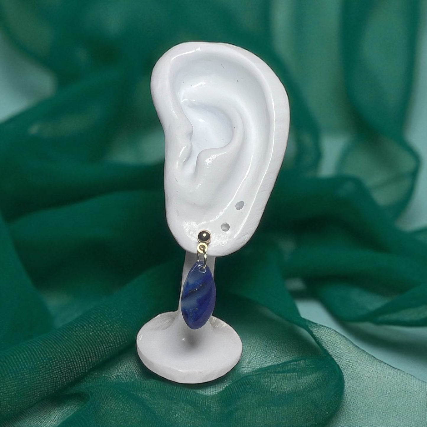 Blue Faux Stone Ovals