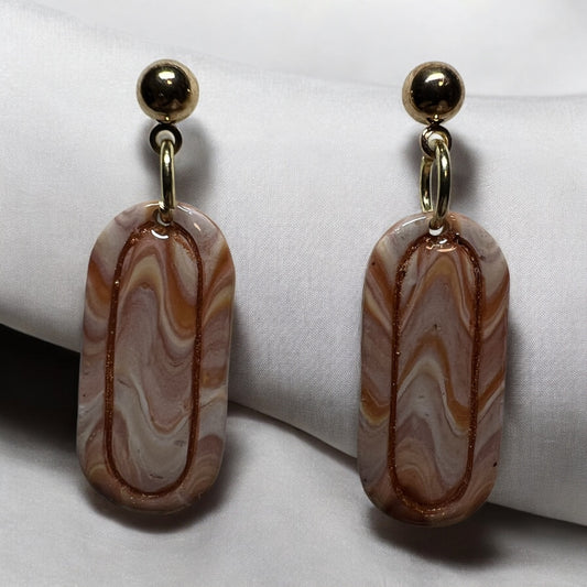 Bronze Wavy Ovals