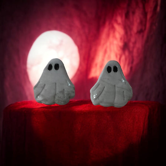 Faux Stone Ghost Studs