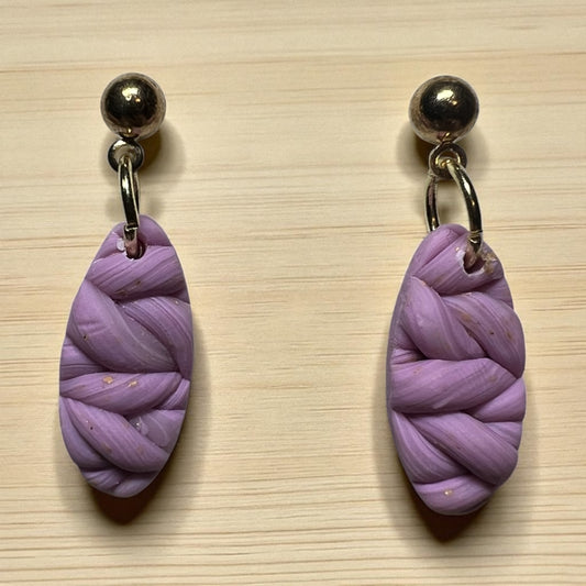 Braided Lavender Ovals