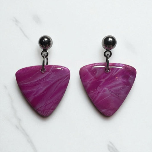 Pink Marble Triangles