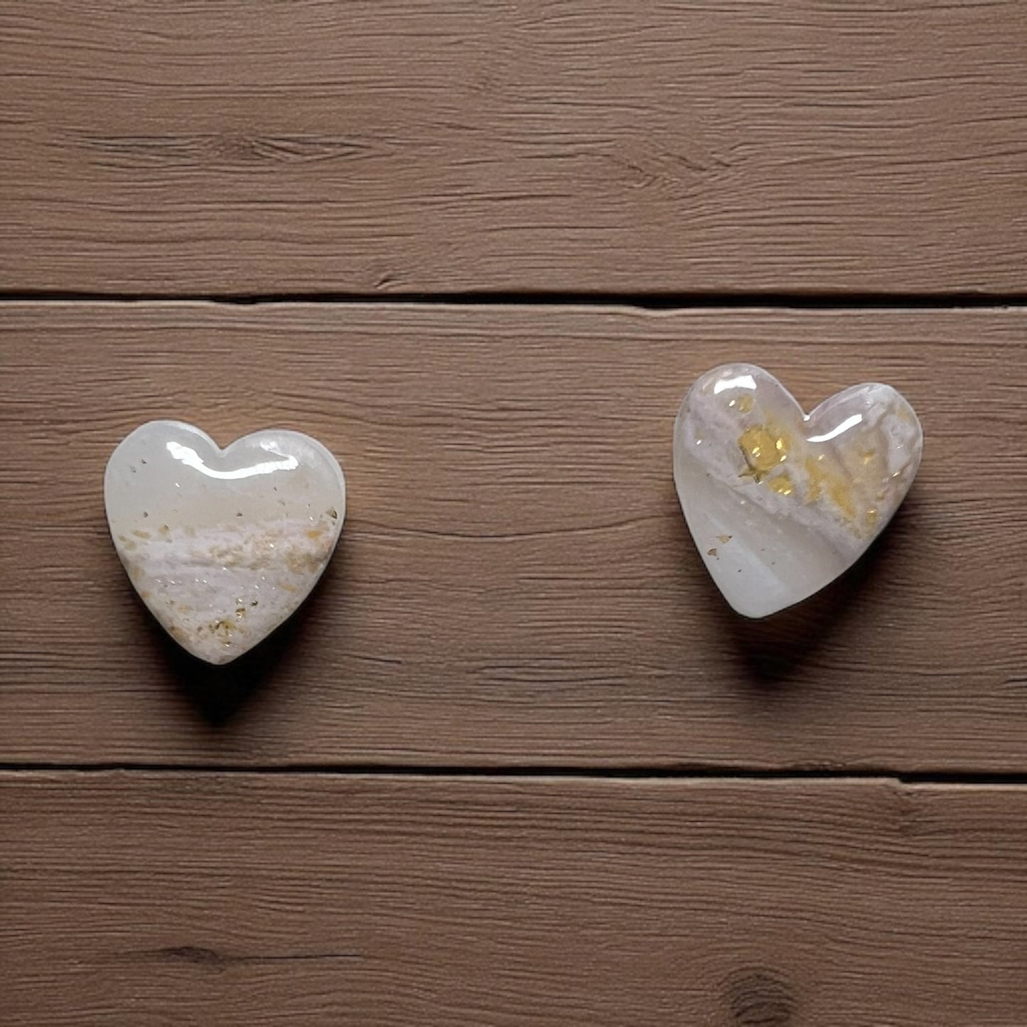 Faux Stone Hearts