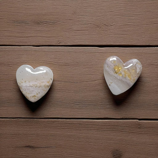 Faux Stone Hearts
