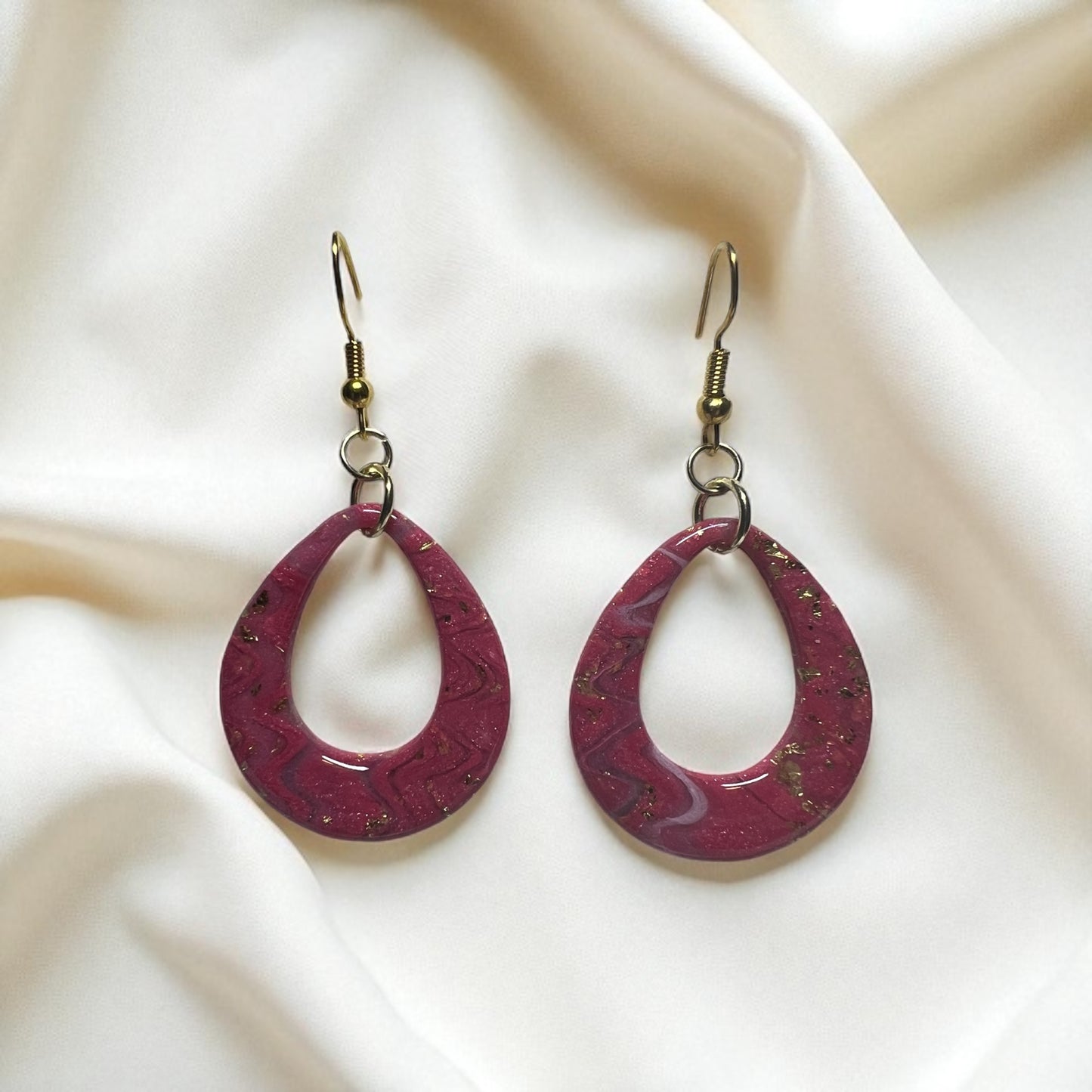 Wavy Pink Pear Ovals