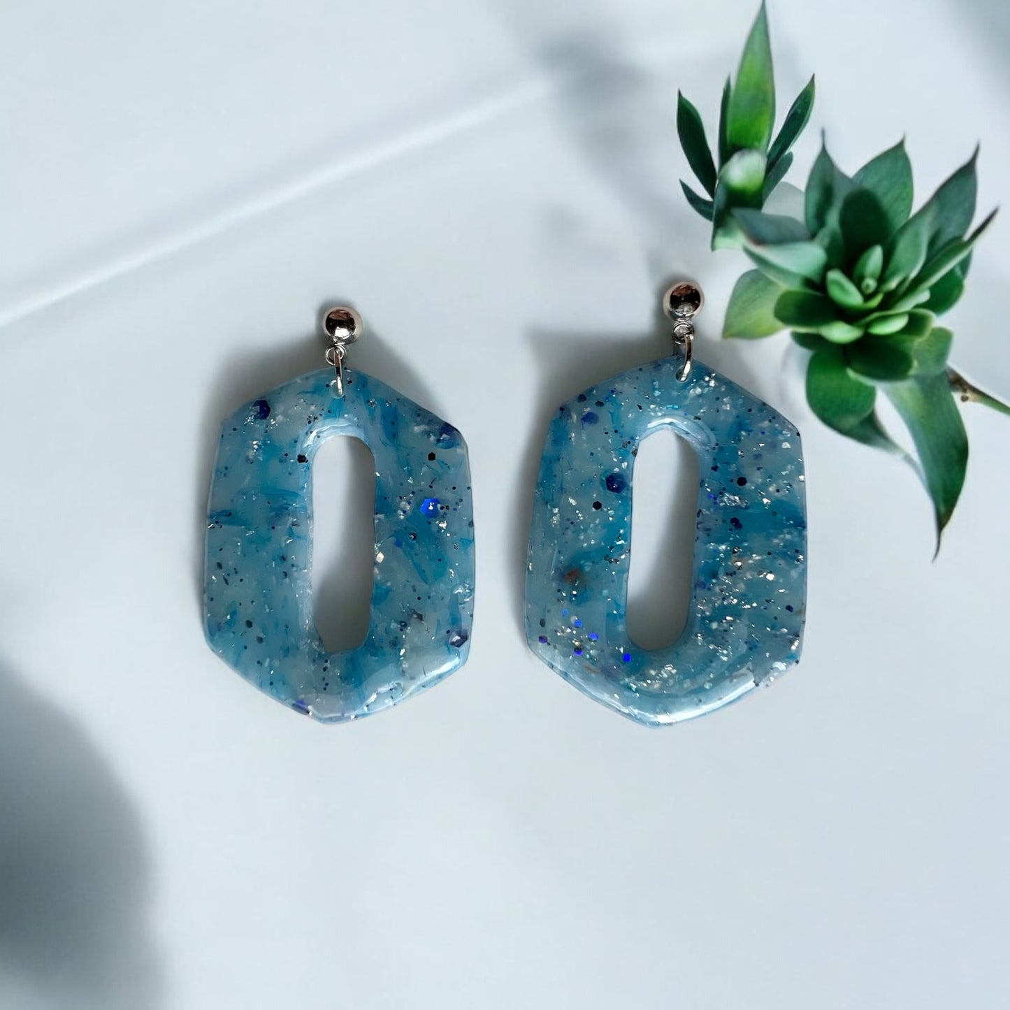 Icy Blue Glow-in-the-Dark Dangles