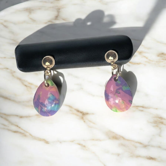 Multicolor Drop Dangles