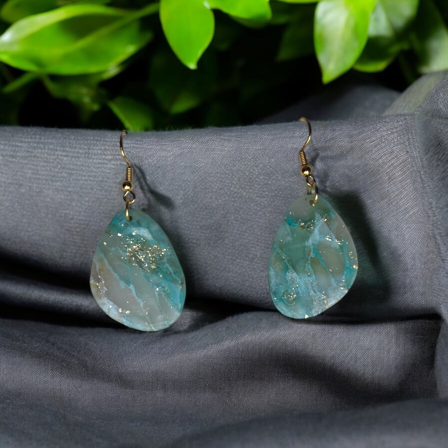 Turquoise Faux Stone Dangles