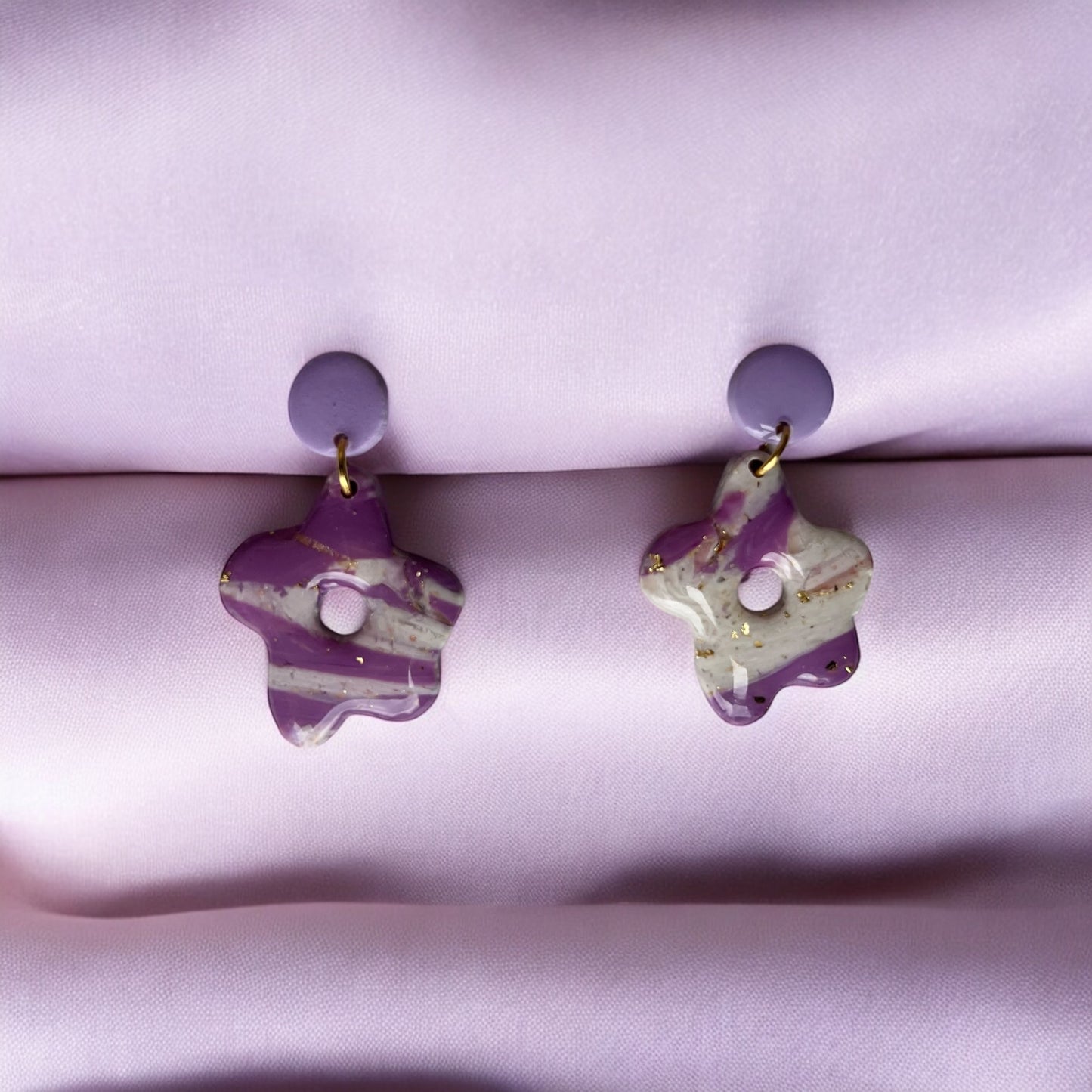 Purple Dangle Earrings