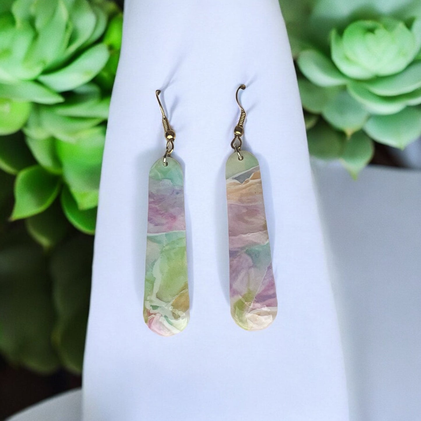 Dangle Watercolor Earrings